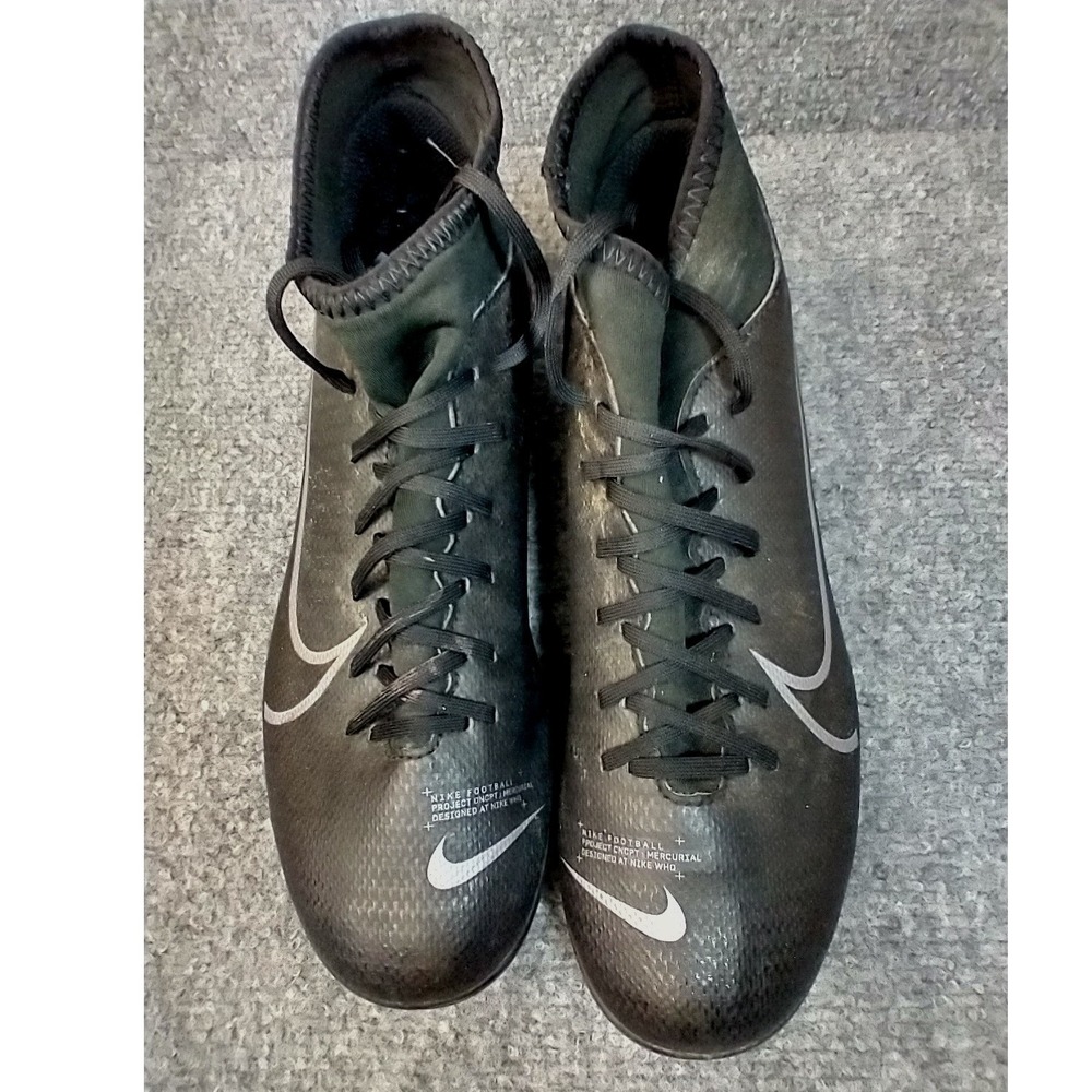 Nike Mercurial Superfly‎ 7 Academy MG Mens 6.5 Soccer Cleats Black Silver AT7946 - Picture 2 of 11